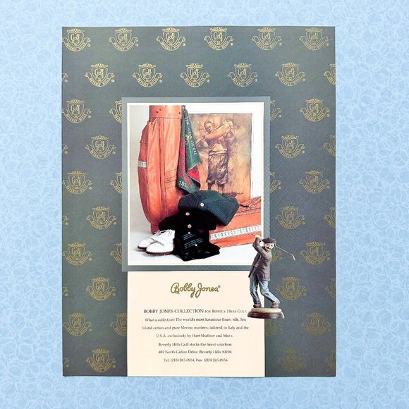 Bobby Jones Golf Ad Print | Luxe 80s Sportswear Wall Art - Picture 2 of 6